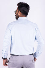 Load image into Gallery viewer, MENS COTTON SKY PRINTED SLIM FIT FULL SLEEVE FORMAL SHIRT