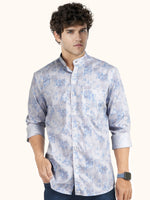 Load image into Gallery viewer, MENS COTTON SKY PRINTED SLIM FIT FULL SLEEVE CASUAL SHIRT
