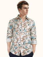 Load image into Gallery viewer, MENS CRACKER MULTI COLOR PRINTED SLIM FIT FULL SLEEVE CASUAL SHIRT
