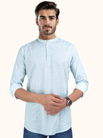 Load image into Gallery viewer, Men Smart Fit Abtract Print Brown Full Sleeve Kurta
