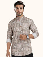 Load image into Gallery viewer, MENS COTTON MULTI COLOR PRINTED SLIM FIT SHORT KURTA
