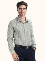 Load image into Gallery viewer, MENS COTTON MULTI COLOR PRINTED SMART FIT FULL SLEEVE FORMAL SHIRT
