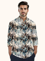 Load image into Gallery viewer, Men Smart Fit Floral Print Multicoloured Full Sleeve Shirt
