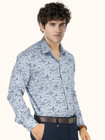 Load image into Gallery viewer, MENS COTTON MULTI COLOR PRINTED SMART FIT FULL SLEEVE FORMAL SHIRT
