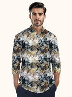 Load image into Gallery viewer, Men Smart Fit Floral Print Multicoloured Full Sleeve Shirt
