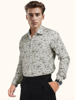 Load image into Gallery viewer, MENS COTTON MULTI COLOR PRINTED SMART FIT FULL SLEEVE FORMAL SHIRT
