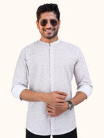 Load image into Gallery viewer, Men Smart Fit Abtract Print Rust Full Sleeve Shirt
