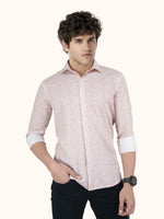 Load image into Gallery viewer, Men Smart Fit Abstract Print Rust Full Sleeve Shirt
