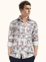 Load image into Gallery viewer, MENS CRACKER MULTI COLOR PRINTED SLIM FIT FULL SLEEVE CASUAL SHIRT
