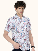 Load image into Gallery viewer, Men Smart Fit Floral Print Multicoloured Half Sleeve Shirt
