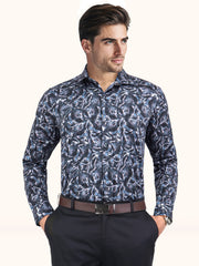Men Smart Fit Digital Print Multicoloured Full Sleeves Shirt