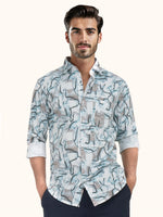 Load image into Gallery viewer, MENS CRACKER MULTI COLOR PRINTED SLIM FIT FULL SLEEVE CASUAL SHIRT
