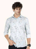 Load image into Gallery viewer, Men Smart Fit Floral Print Multicoloured Full Sleeve Shirt
