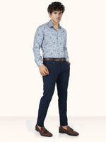 Load image into Gallery viewer, MENS COTTON MULTI COLOR PRINTED SMART FIT FULL SLEEVE FORMAL SHIRT
