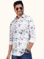 Load image into Gallery viewer, Men Smart Fit Floral Print Multicoloured Full Sleeve Shirt
