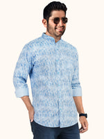 Load image into Gallery viewer, MENS COTTON SKY PRINTED SLIM FIT FULL SLEEVE CASUAL SHIRT
