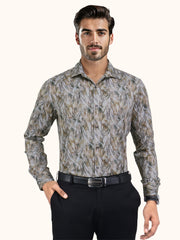 Men Smart Fit Digital Print Multicoloured Full Sleeves Shirt