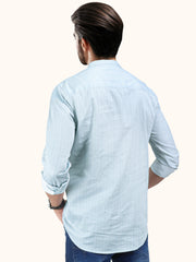 Men Smart Fit Abtract Print Brown Full Sleeve Kurta