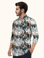 Load image into Gallery viewer, Men Smart Fit Floral Print Multicoloured Full Sleeve Shirt
