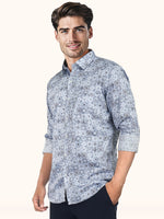 Load image into Gallery viewer, MENS COTTON SKY PRINTED SLIM FIT FULL SLEEVE CASUAL SHIRT
