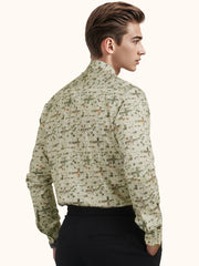 MENS COTTON MULTI COLOR PRINTED SMART FIT FULL SLEEVE FORMAL SHIRT