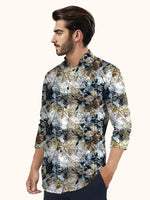 Load image into Gallery viewer, Men Smart Fit Floral Print Multicoloured Full Sleeve Shirt
