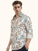 Load image into Gallery viewer, MENS CRACKER MULTI COLOR PRINTED SLIM FIT FULL SLEEVE CASUAL SHIRT

