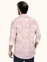 Load image into Gallery viewer, Men Smart Fit Floral Print Pink Full Sleeve Shirt
