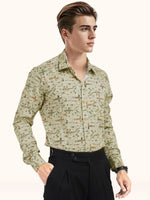 Load image into Gallery viewer, MENS COTTON MULTI COLOR PRINTED SMART FIT FULL SLEEVE FORMAL SHIRT

