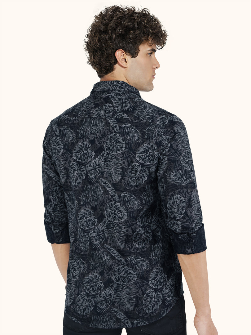 Men Smart Fit Floral Print Multicoloured Full Sleeve Shirt