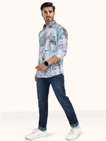 Load image into Gallery viewer, MENS CRACKER MULTI COLOR PRINTED SLIM FIT FULL SLEEVE CASUAL SHIRT
