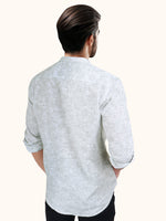 Load image into Gallery viewer, Men Smart Fit Floral Print White Full Sleeve Shirt
