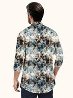 Load image into Gallery viewer, Men Smart Fit Floral Print Multicoloured Full Sleeve Shirt
