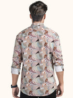 Load image into Gallery viewer, MENS COTTON MULTI COLOR PRINTED SLIM FIT SHORT KURTA

