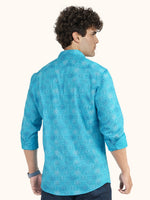 Load image into Gallery viewer, MENS COTTON SKY PRINTED SLIM FIT FULL SLEEVE CASUAL SHIRT
