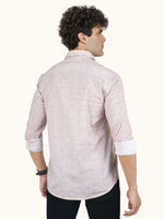 Load image into Gallery viewer, Men Smart Fit Abstract Print Rust Full Sleeve Shirt
