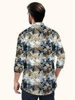 Load image into Gallery viewer, Men Smart Fit Floral Print Multicoloured Full Sleeve Shirt
