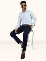 Load image into Gallery viewer, MENS COTTON SKY PRINTED SMART FIT FULL SLEEVE FORMAL SHIRT
