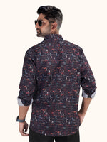 Load image into Gallery viewer, MENS CRACKER MULTI COLOR PRINTED SLIM FIT FULL SLEEVE CASUAL SHIRT
