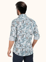 Load image into Gallery viewer, MENS CRACKER MULTI COLOR PRINTED SLIM FIT FULL SLEEVE CASUAL SHIRT
