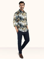 Load image into Gallery viewer, Men Smart Fit Floral Print Multicoloured Full Sleeve Shirt

