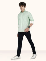 Load image into Gallery viewer, Men Smart Fit Abstract Print Green Full Sleeve Shirt

