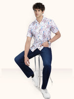 Load image into Gallery viewer, Men Smart Fit Floral Print Multicoloured Half Sleeve Shirt
