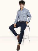 Load image into Gallery viewer, MENS COTTON MULTI COLOR PRINTED SMART FIT FULL SLEEVE FORMAL SHIRT
