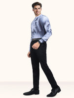 Load image into Gallery viewer, Men Smart Fit Shadow Print Grey Full Sleeves Shirt

