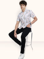 Load image into Gallery viewer, Men Smart Fit Floral Print Multicoloured Half Sleeve Shirt
