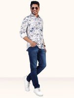 Load image into Gallery viewer, Men Smart Fit Floral Print Multicoloured Full Sleeve Shirt

