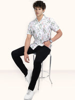 Load image into Gallery viewer, Men Smart Fit Floral Print Multicoloured Half Sleeve Shirt
