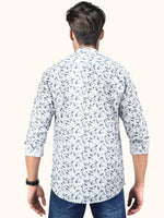 Load image into Gallery viewer, Men Smart Fit Floral Print Blue Full Sleeve Shirt
