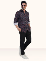 Load image into Gallery viewer, MENS CRACKER MULTI COLOR PRINTED SLIM FIT FULL SLEEVE CASUAL SHIRT
